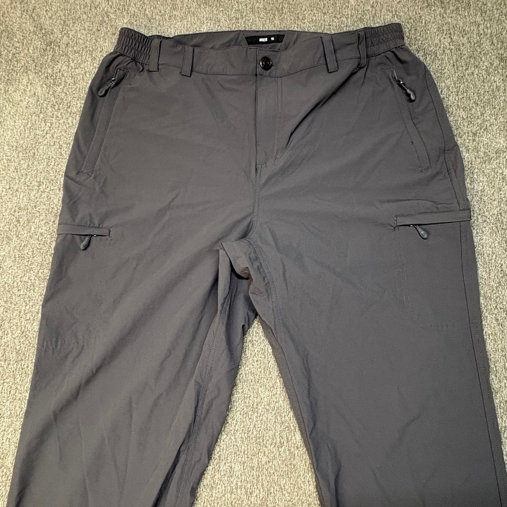 MIER Womens Cargo Hiking Pants Gray‎ Quick Dry Ripstop Outdoor Trousers Size 16